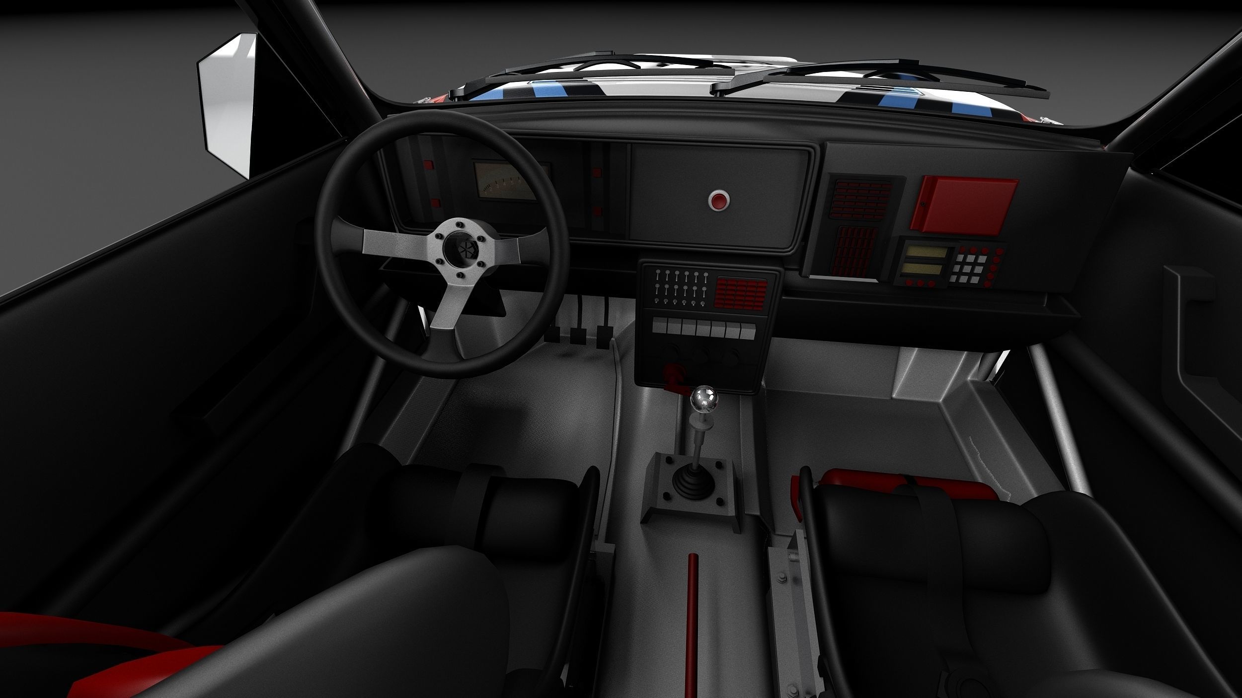 Lancia Delta HF Integrale Rally 3D model_16