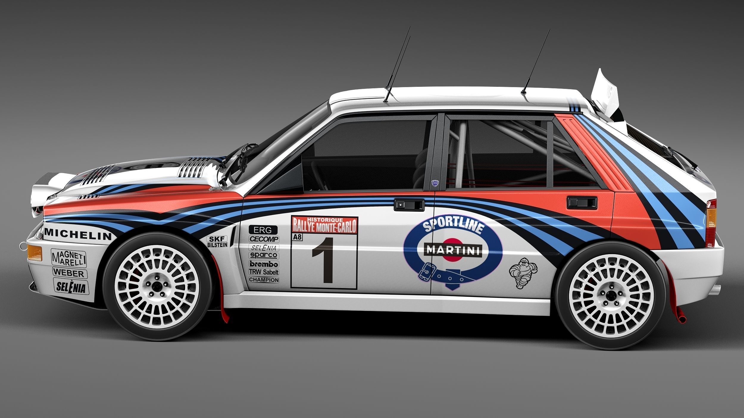 Lancia Delta HF Integrale Rally 3D model_6