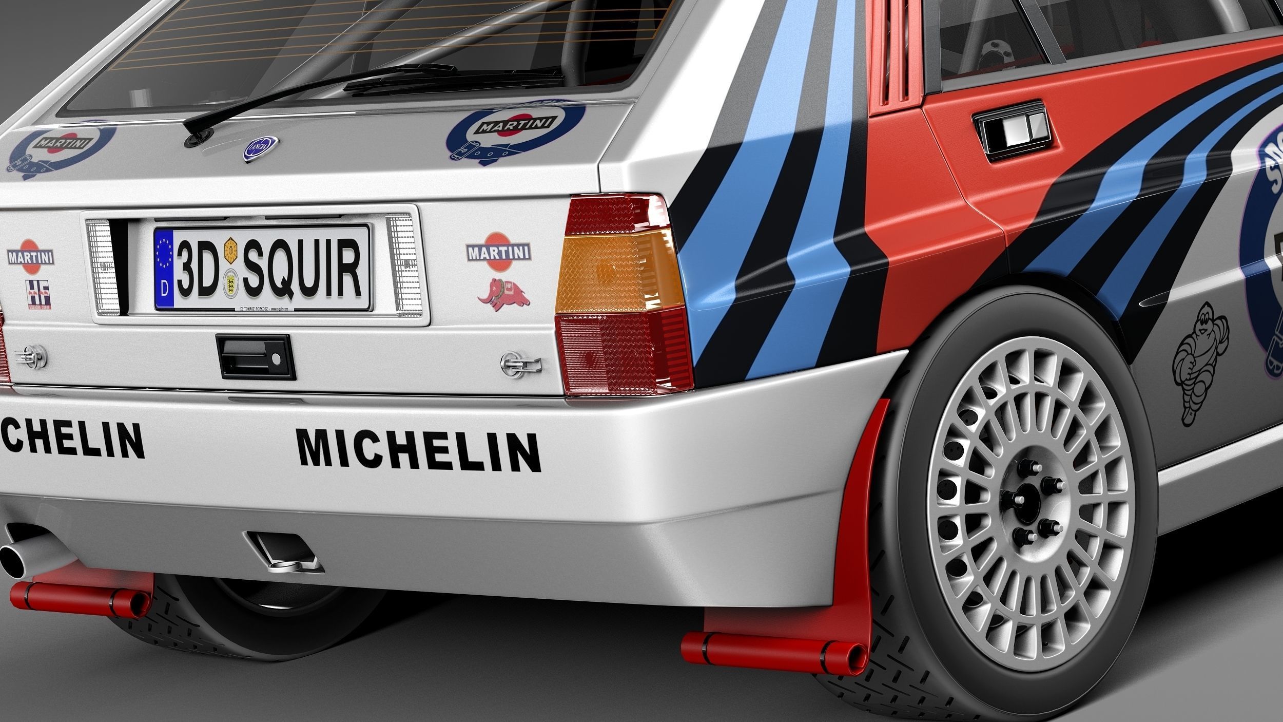 Lancia Delta HF Integrale Rally 3D model_3