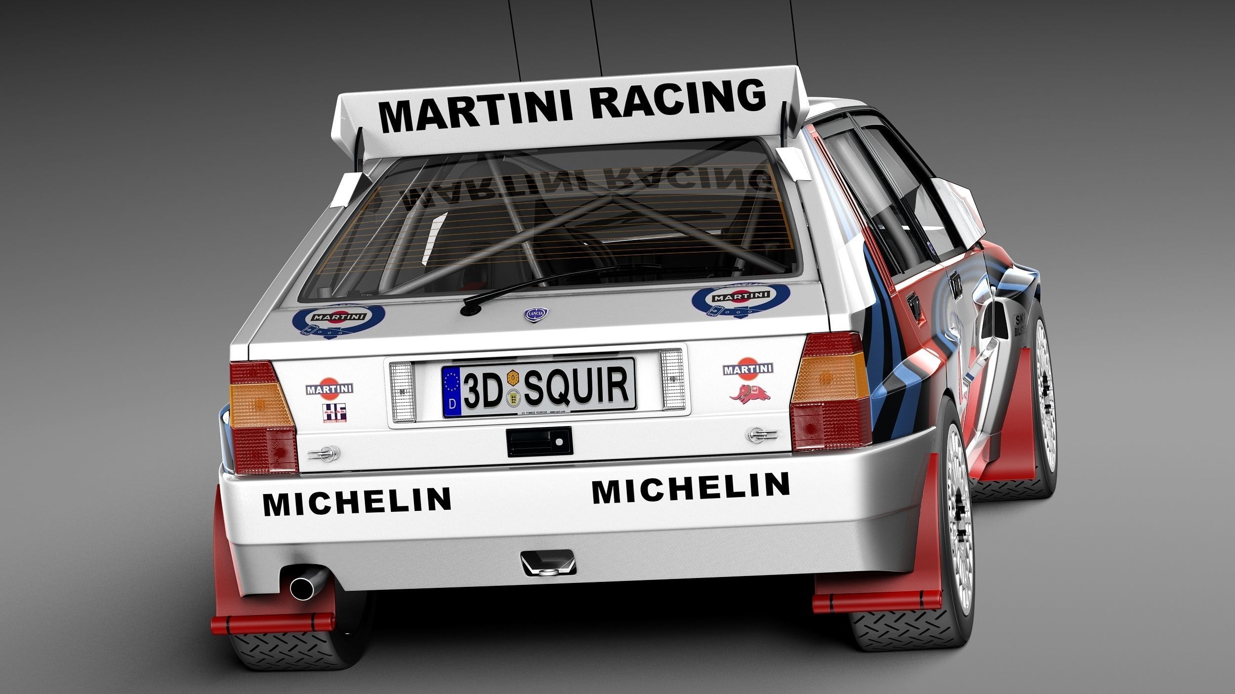 Lancia Delta HF Integrale Rally 3D model_5