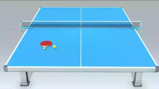 Pingpong Low-poly 3D model