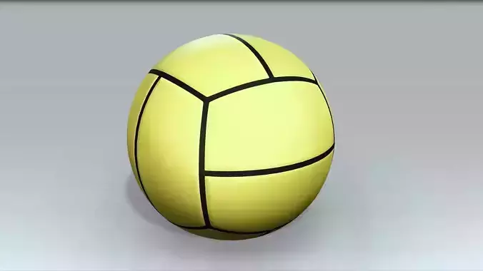 Dodge Ball Low-poly 3D model