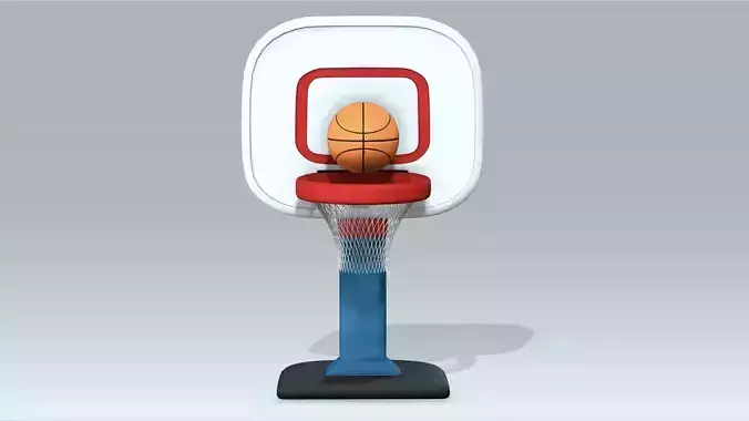 Basketball Low-poly 3D model