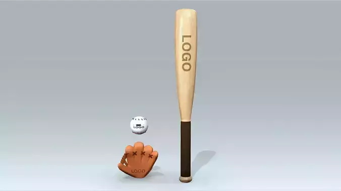 Baseball Low-poly 3D model