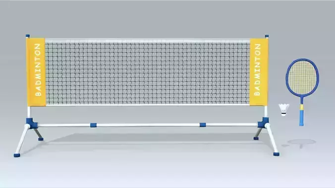 Badminton Low-poly 3D model