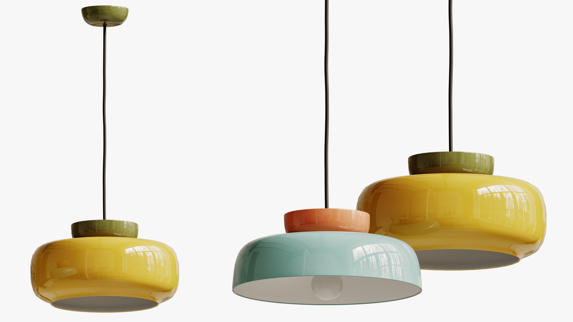 Maracana Pendant Light 3D model_2
