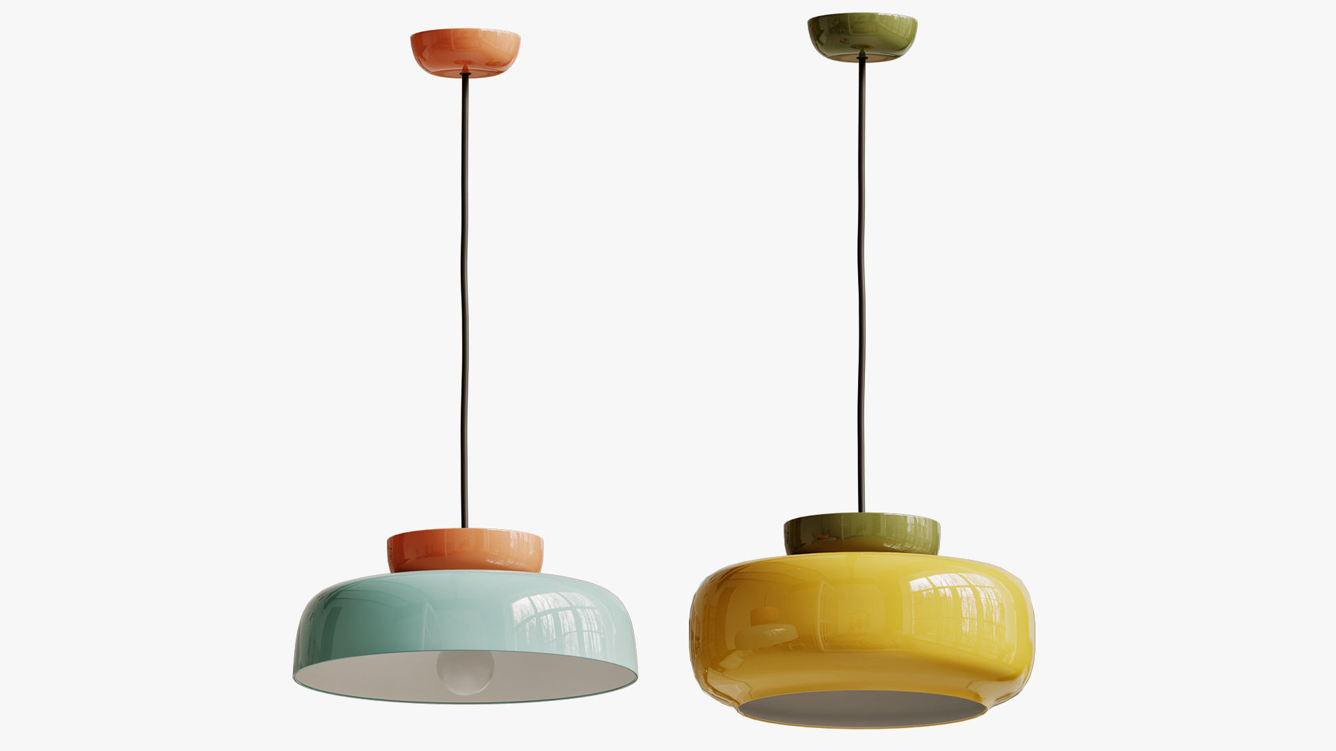 Maracana Pendant Light 3D model_3