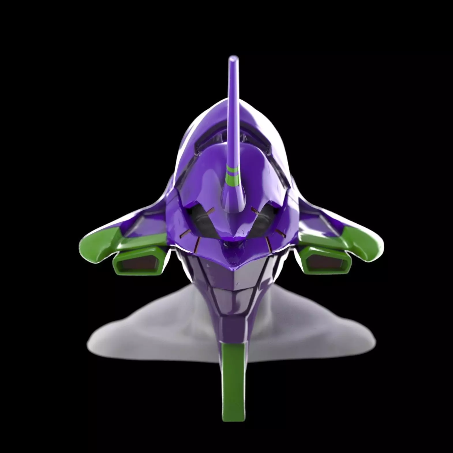Evangelion 01 Cosplay Helmet 3D print model_0