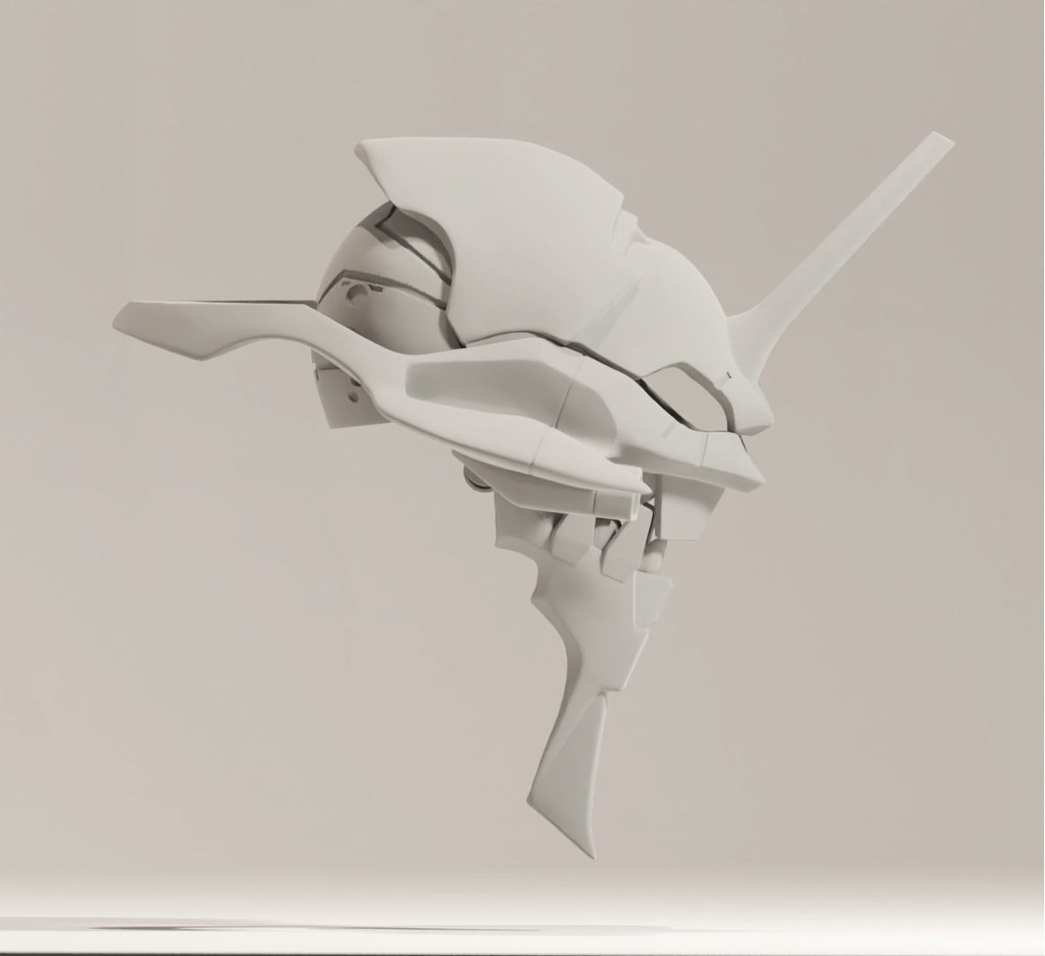 Evangelion 01 Cosplay Helmet 3D print model_7