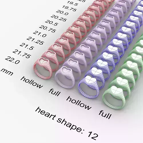 Heart-top 12 mm Signet Rings 116 items