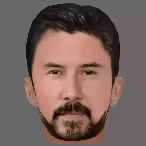 Keanu Reeves Head - Low poly head for game