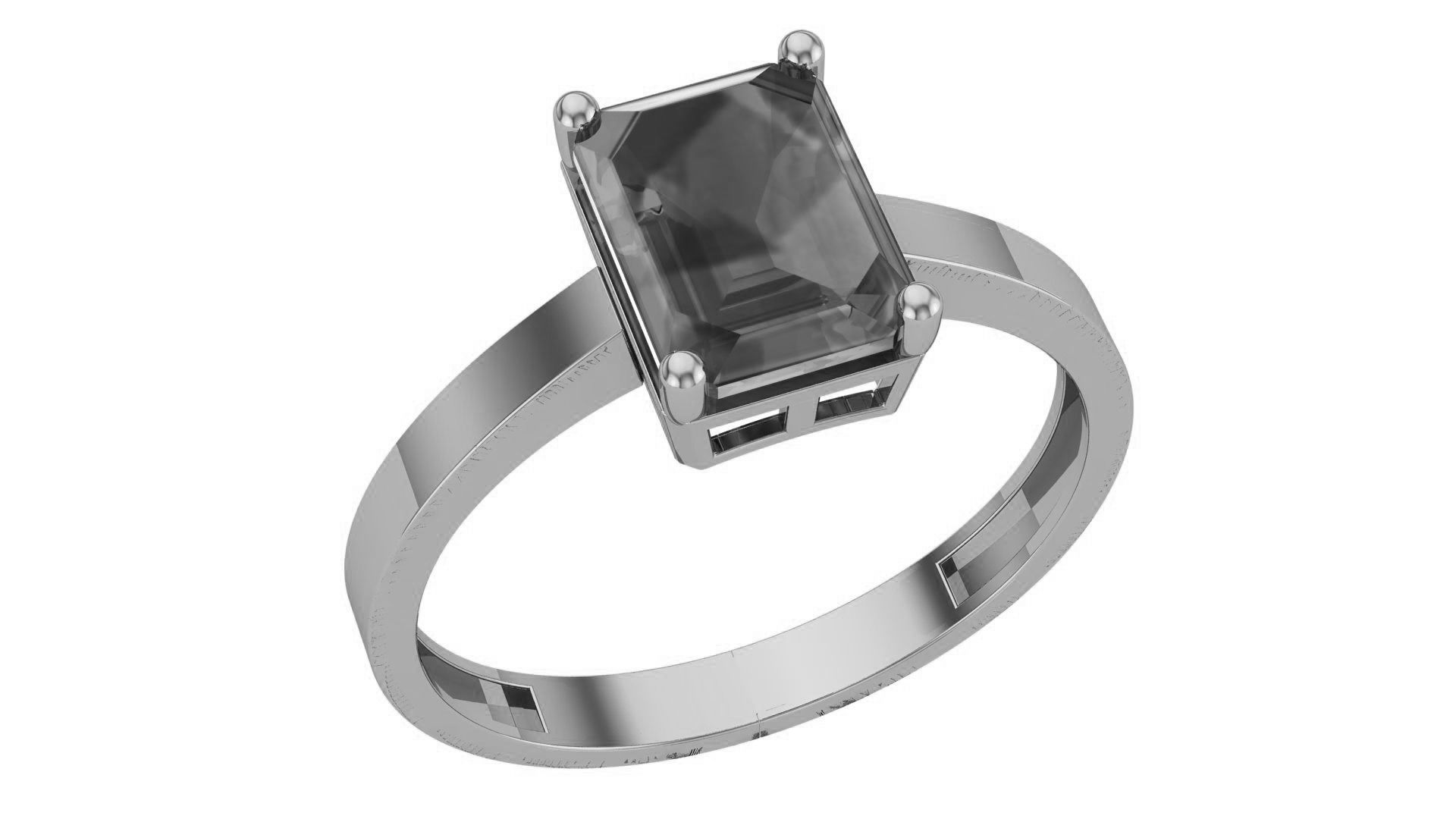 Ruby Gemstone Ring 3dm stl render details 3D print model_2