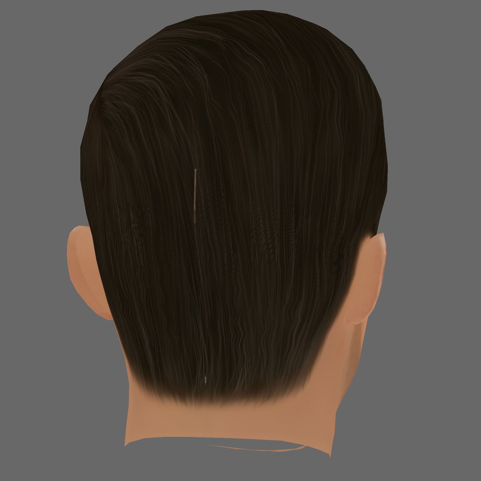 Ryan Gosling Head - Low poly head for game Low-poly 3D model_4