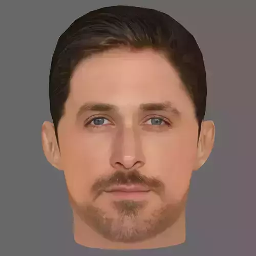 Ryan Gosling Head - Low poly head for game