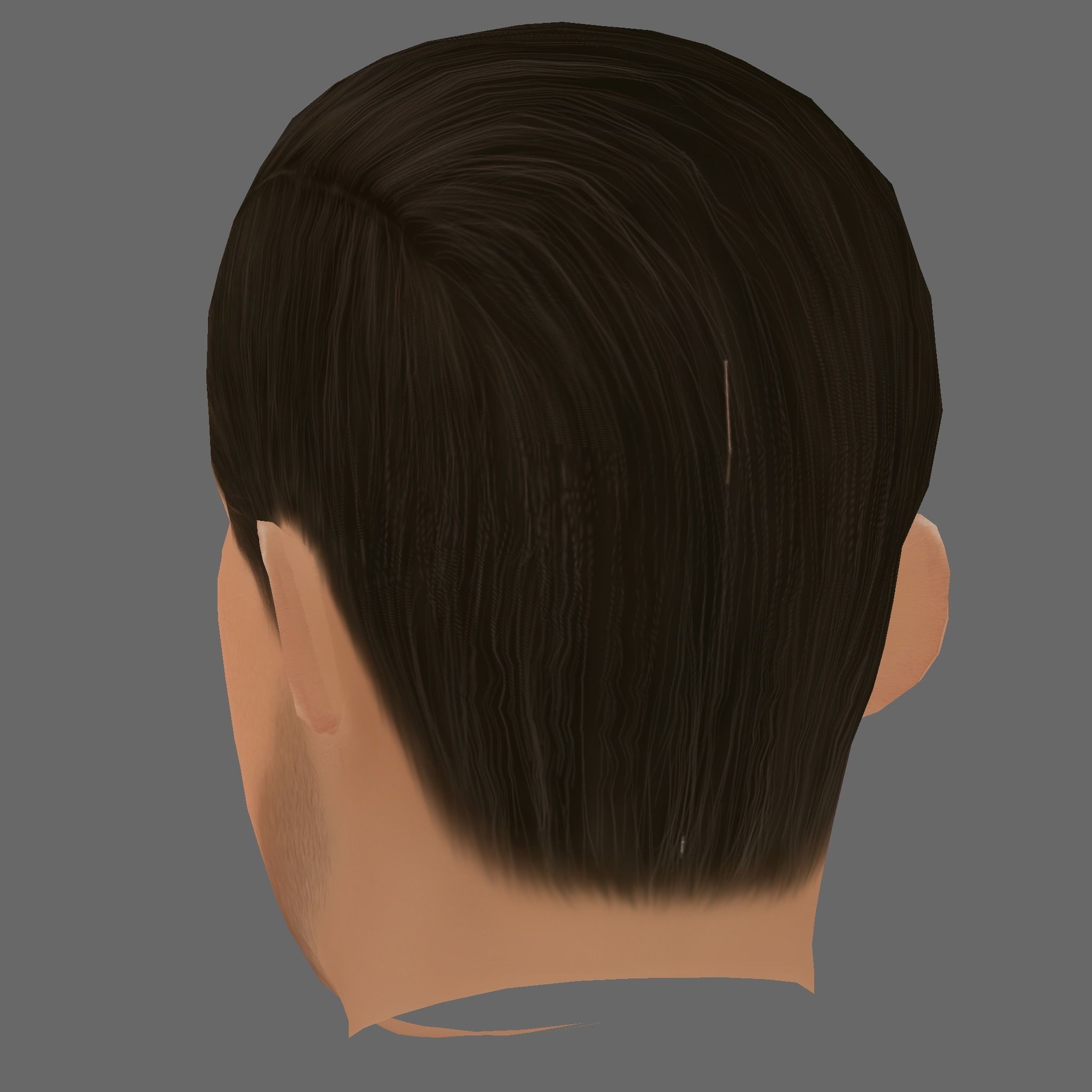 Ryan Gosling Head - Low poly head for game Low-poly 3D model_3