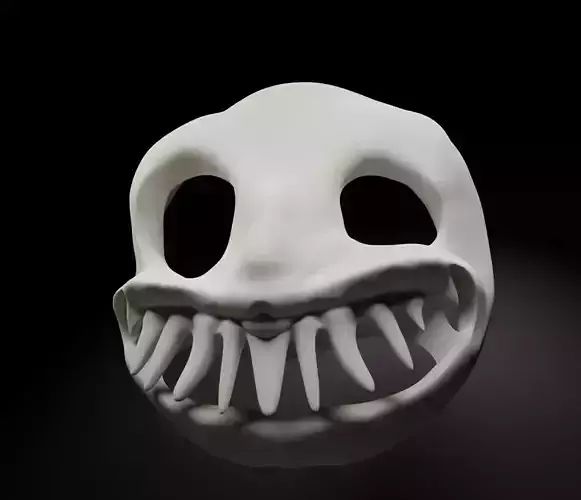 Buckshot Roulette Costume Face Mask  3D print model