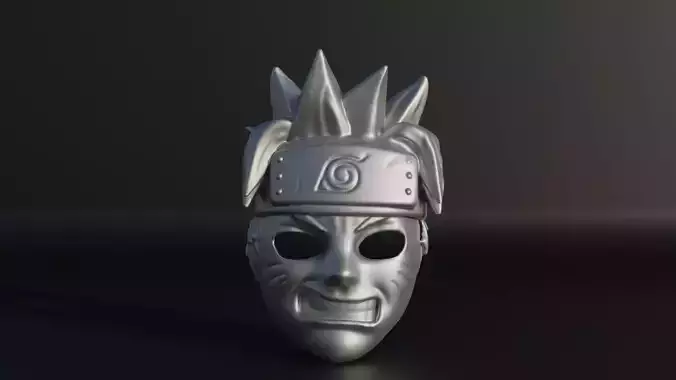 Naruto Anime Cosplay Face Mask  3D print model