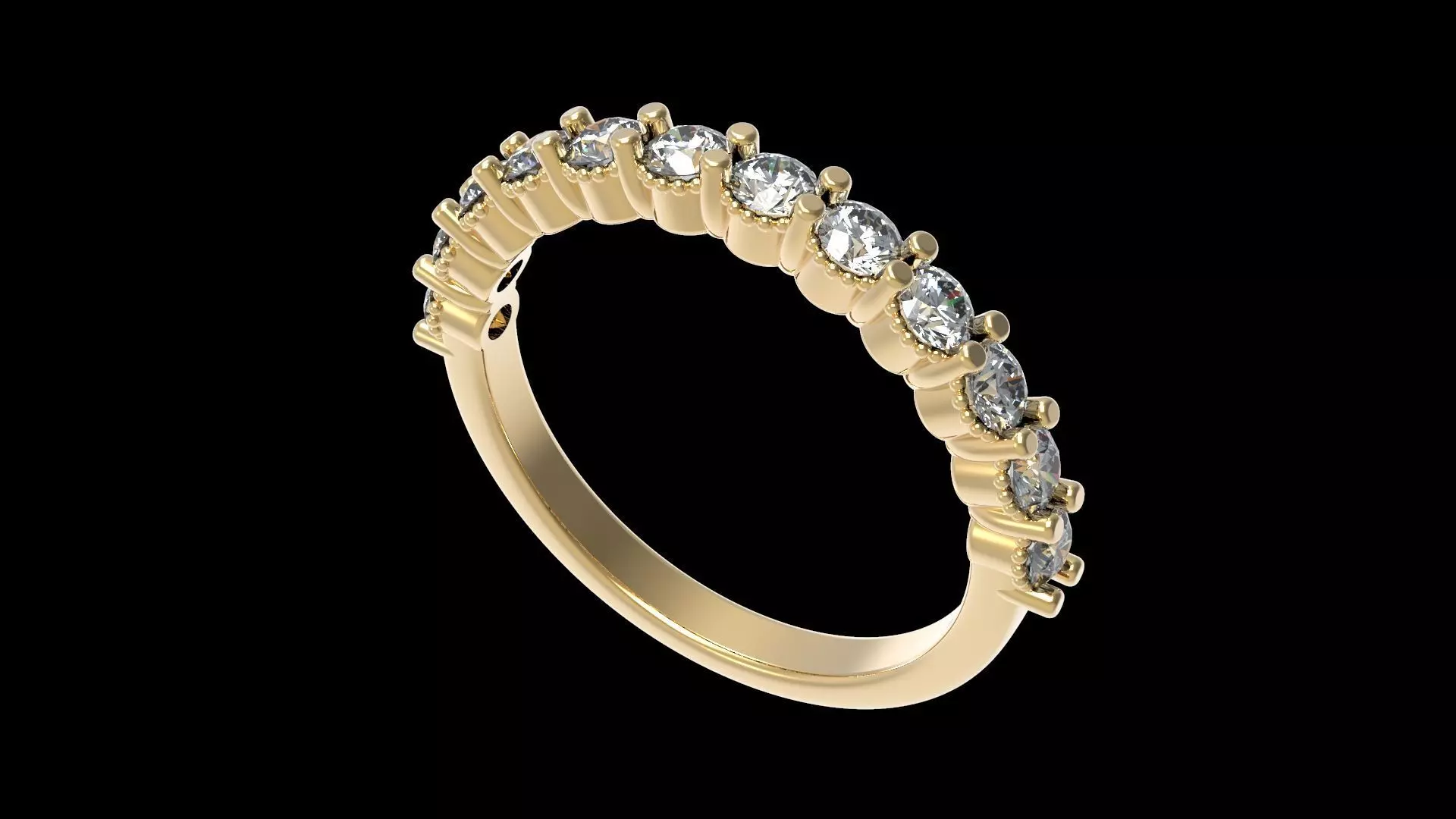 Stackable Diamond Ring 17 1mm 3D print model_0