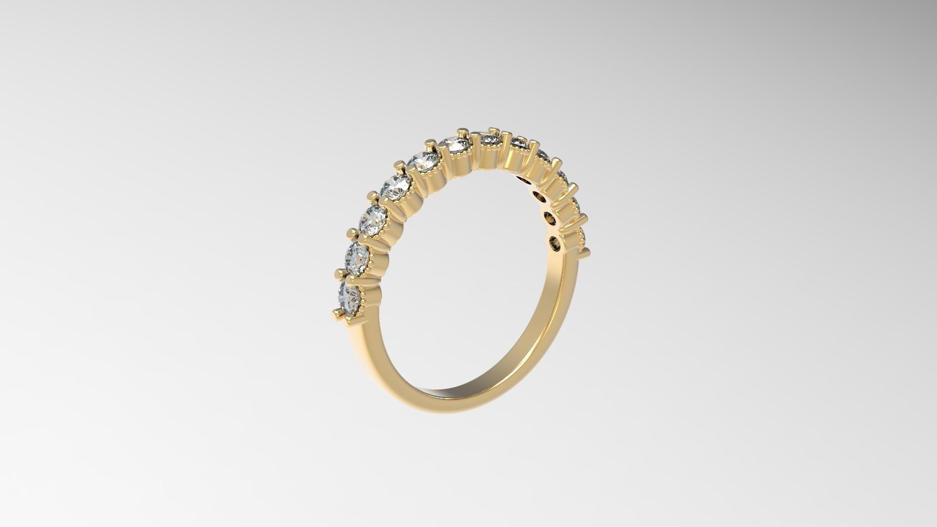 Stackable Diamond Ring 17 1mm 3D print model_5