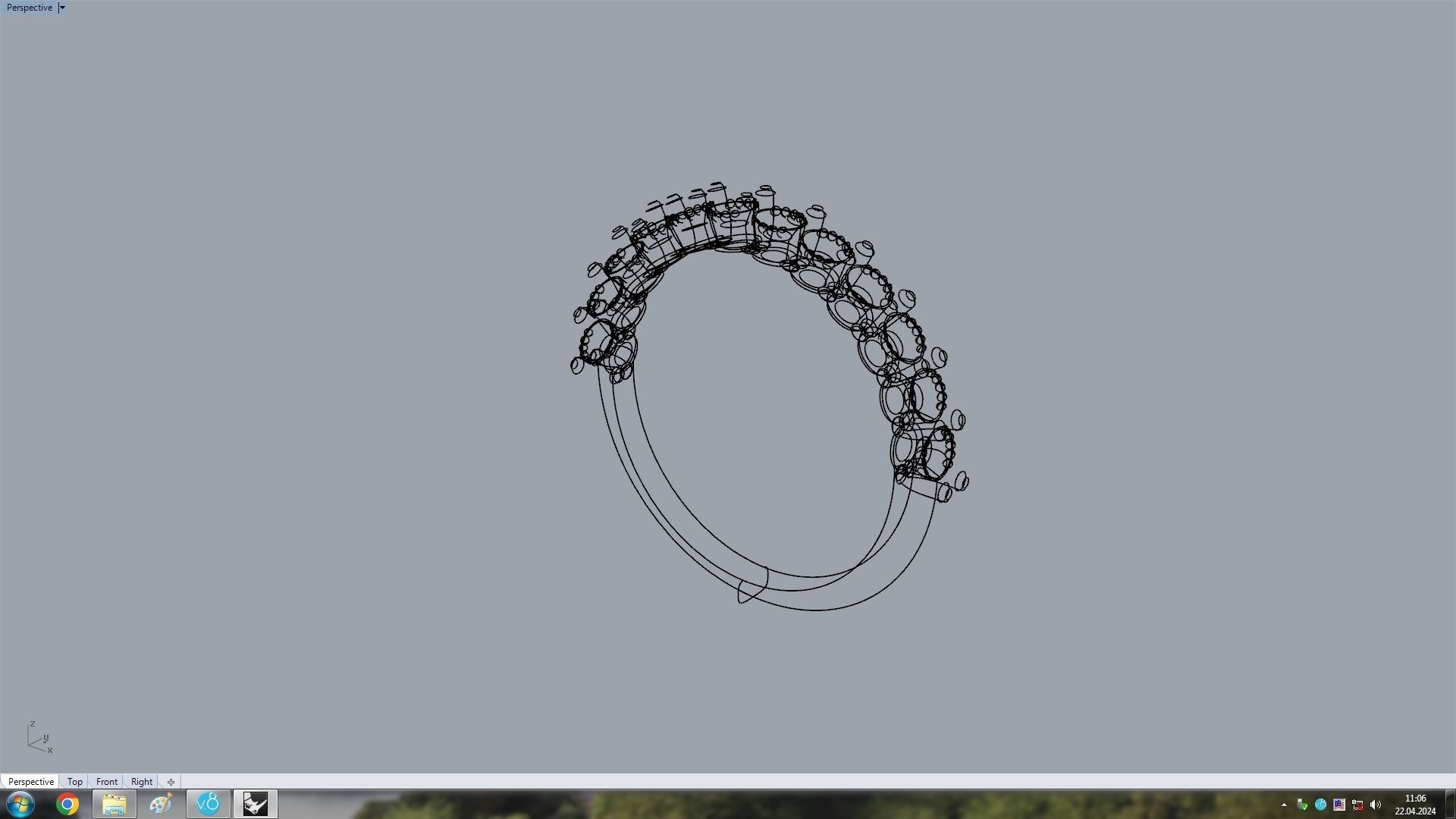 Stackable Diamond Ring 17 1mm 3D print model_6