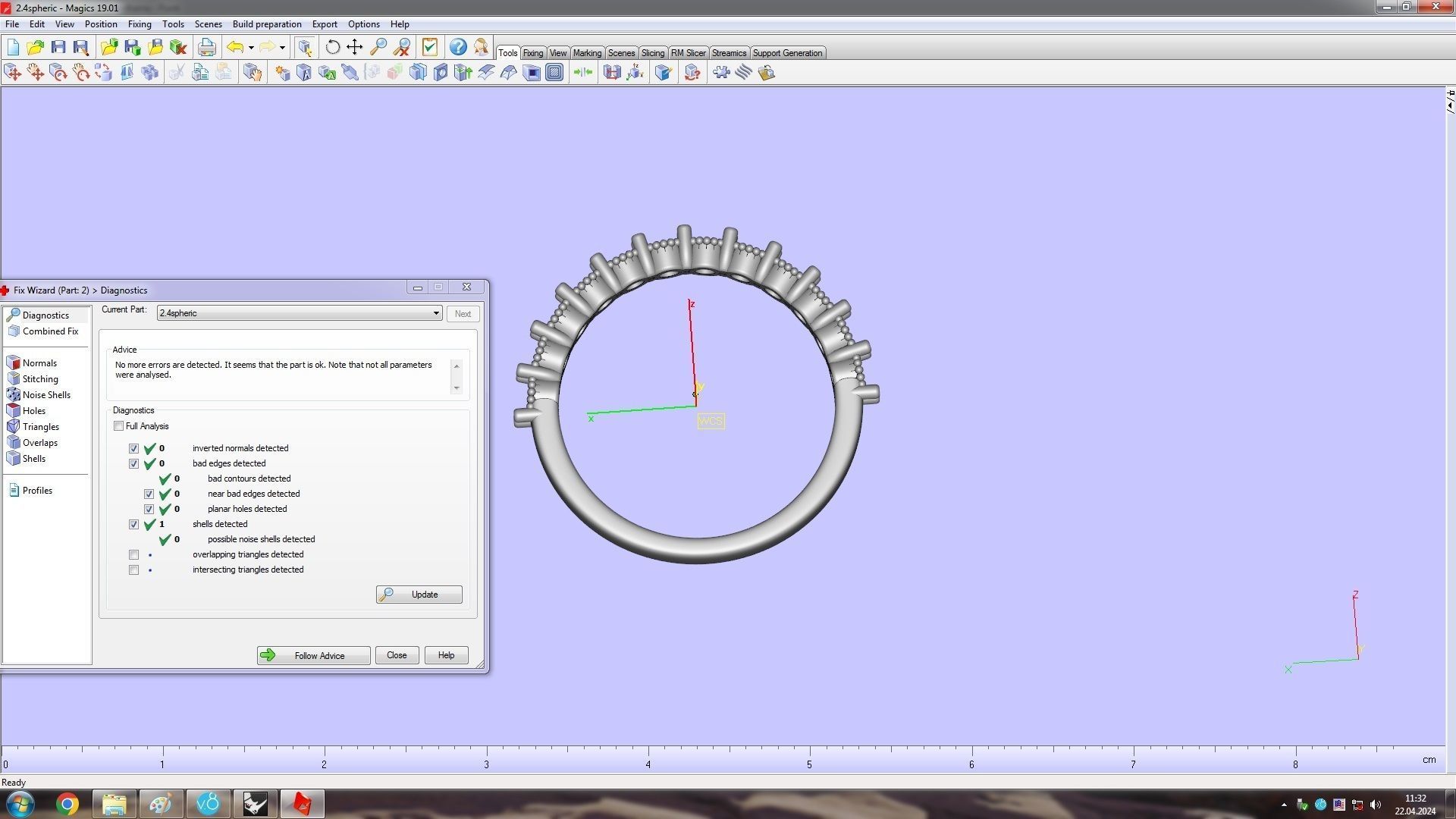 Stackable Diamond Ring 17 1mm 3D print model_10