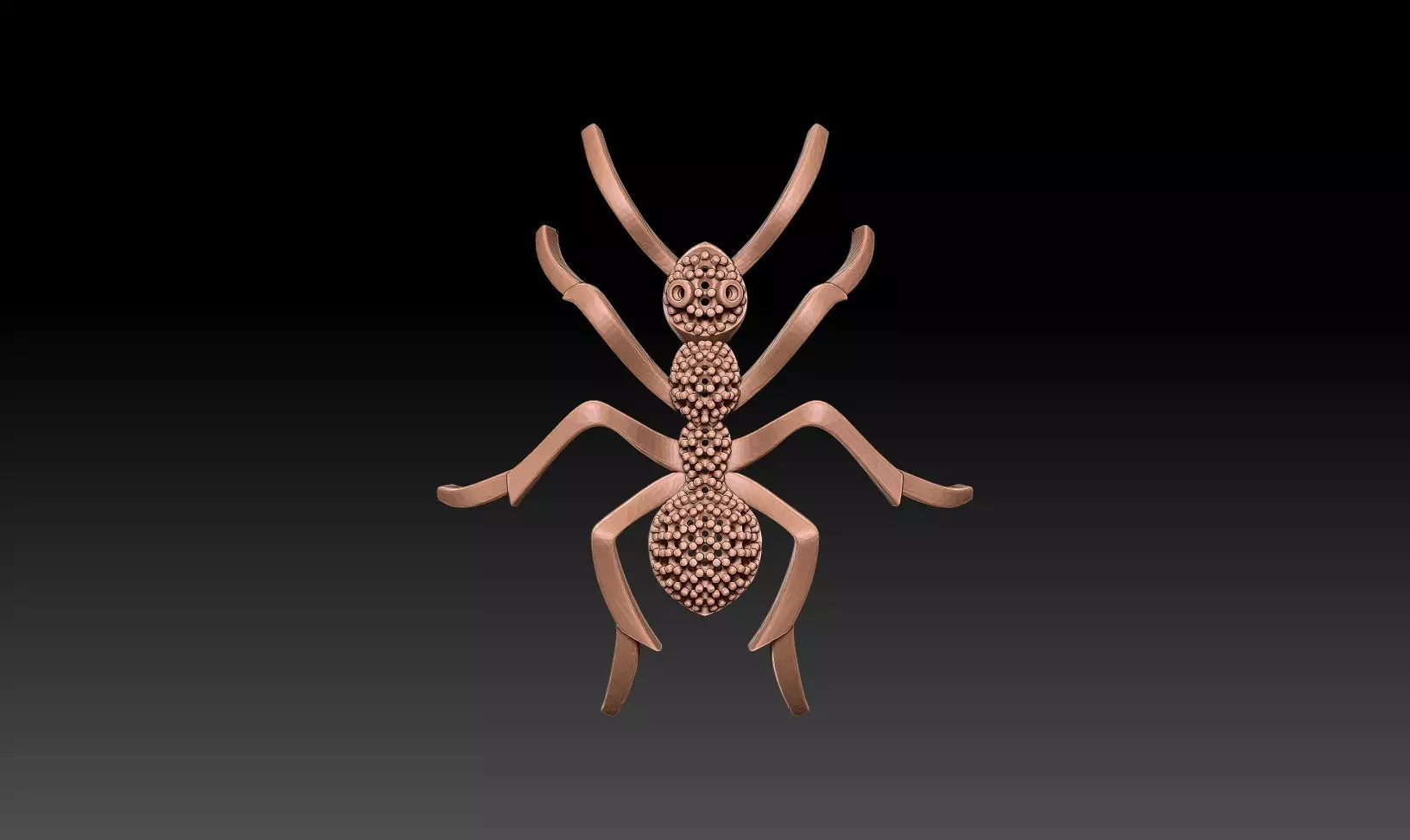 ANT MODEL NECKLACE 3D print model_0