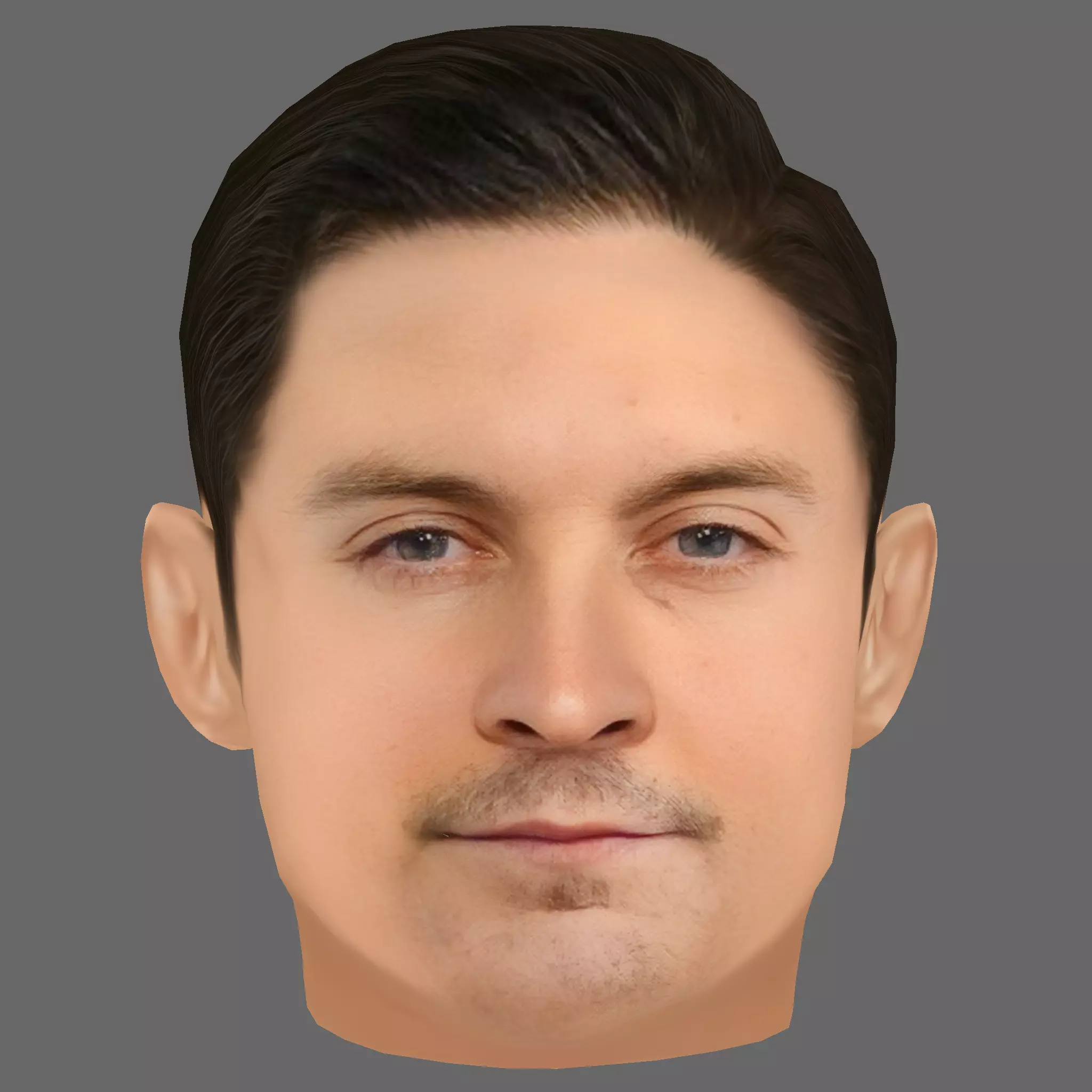 Tobey Maguire Head - Low poly head for game Low-poly 3D model_0
