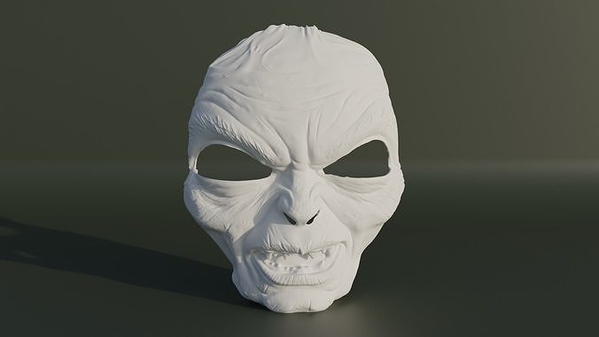 Gollum The Lord of the Rings Mask - Costume Mask 3D print model