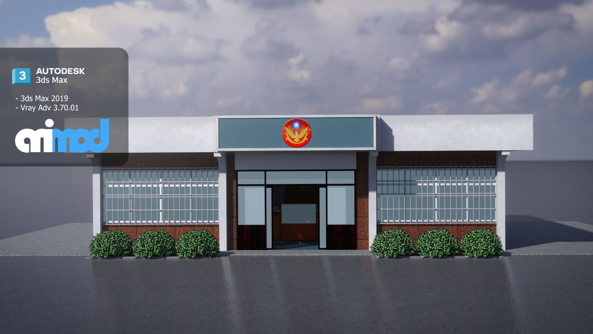 TW police office 01 3D model_2