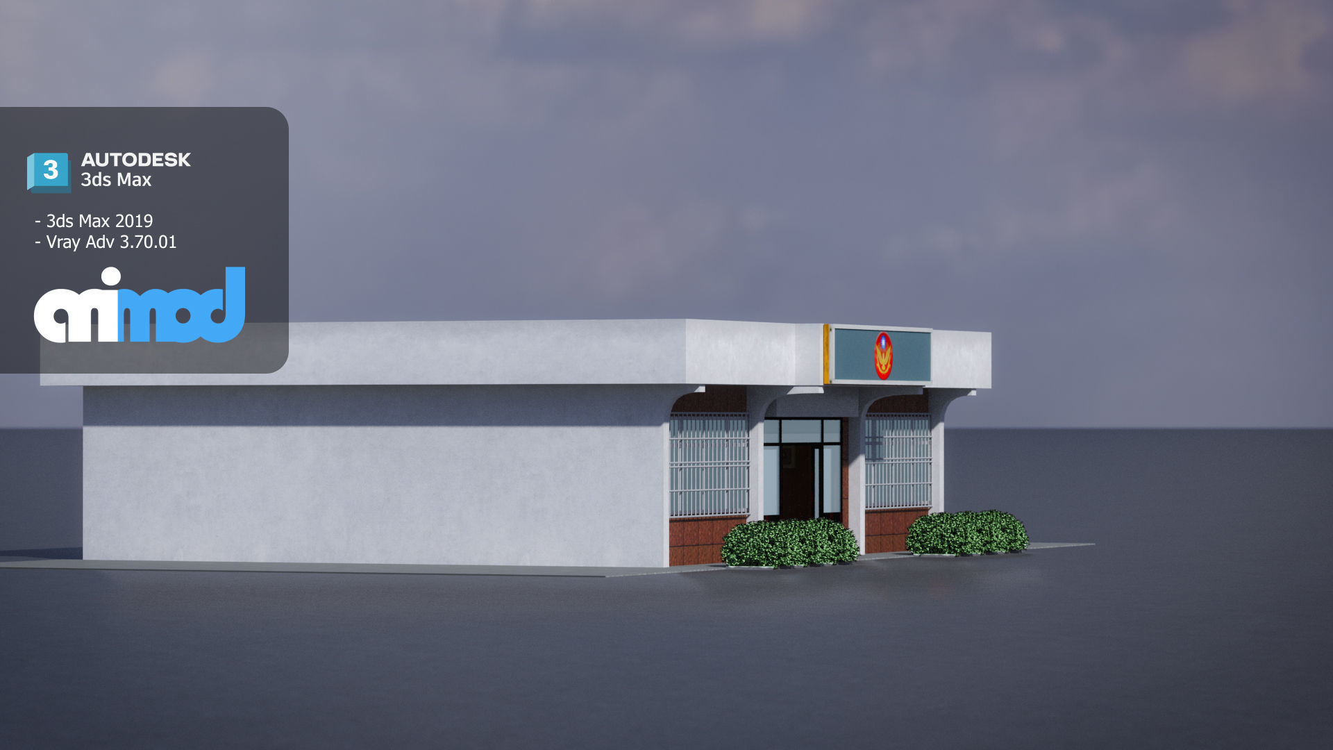 TW police office 01 3D model_4