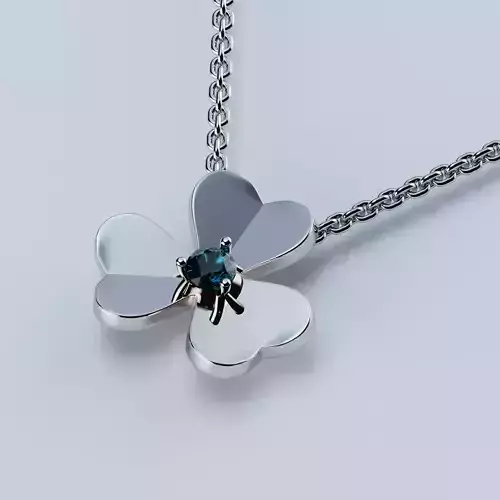 Pendant Flower Diamond Frivole