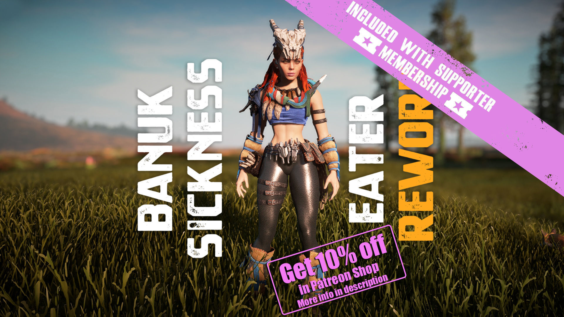 Banuk Sickness Eater Rework Horizon Zero Dawn 3D model CGTrader