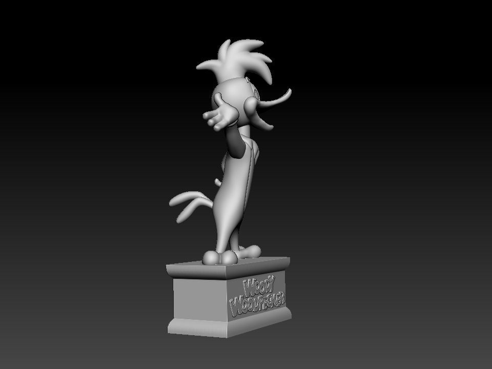 Woody woodpecker 3D print model_1