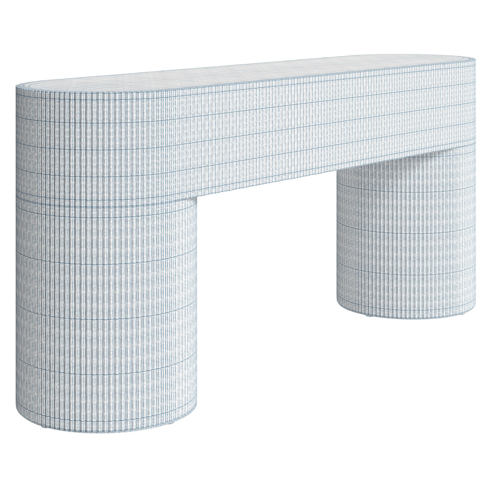 Crate and Barrel console table Kahn 3D model_7