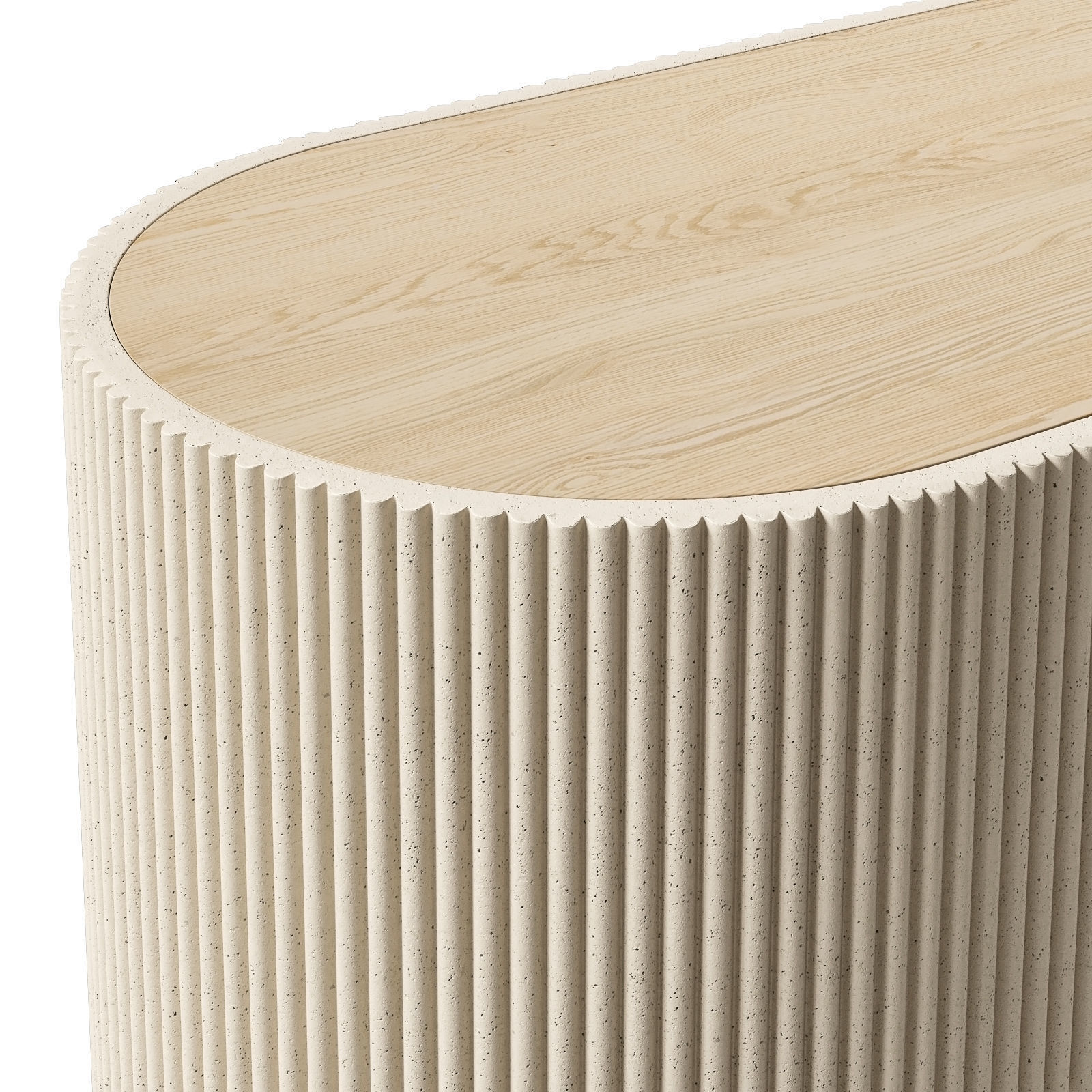 Crate and Barrel console table Kahn 3D model_3