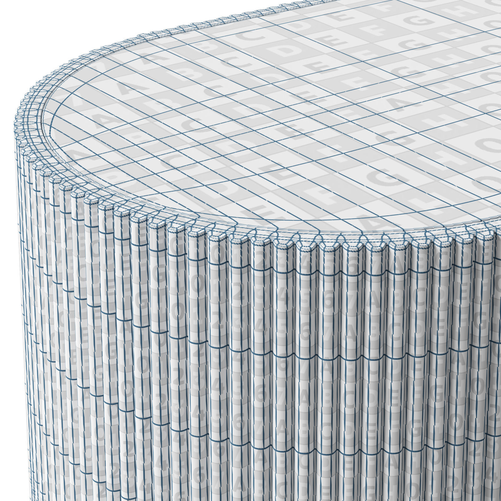 Crate and Barrel console table Kahn 3D model_9