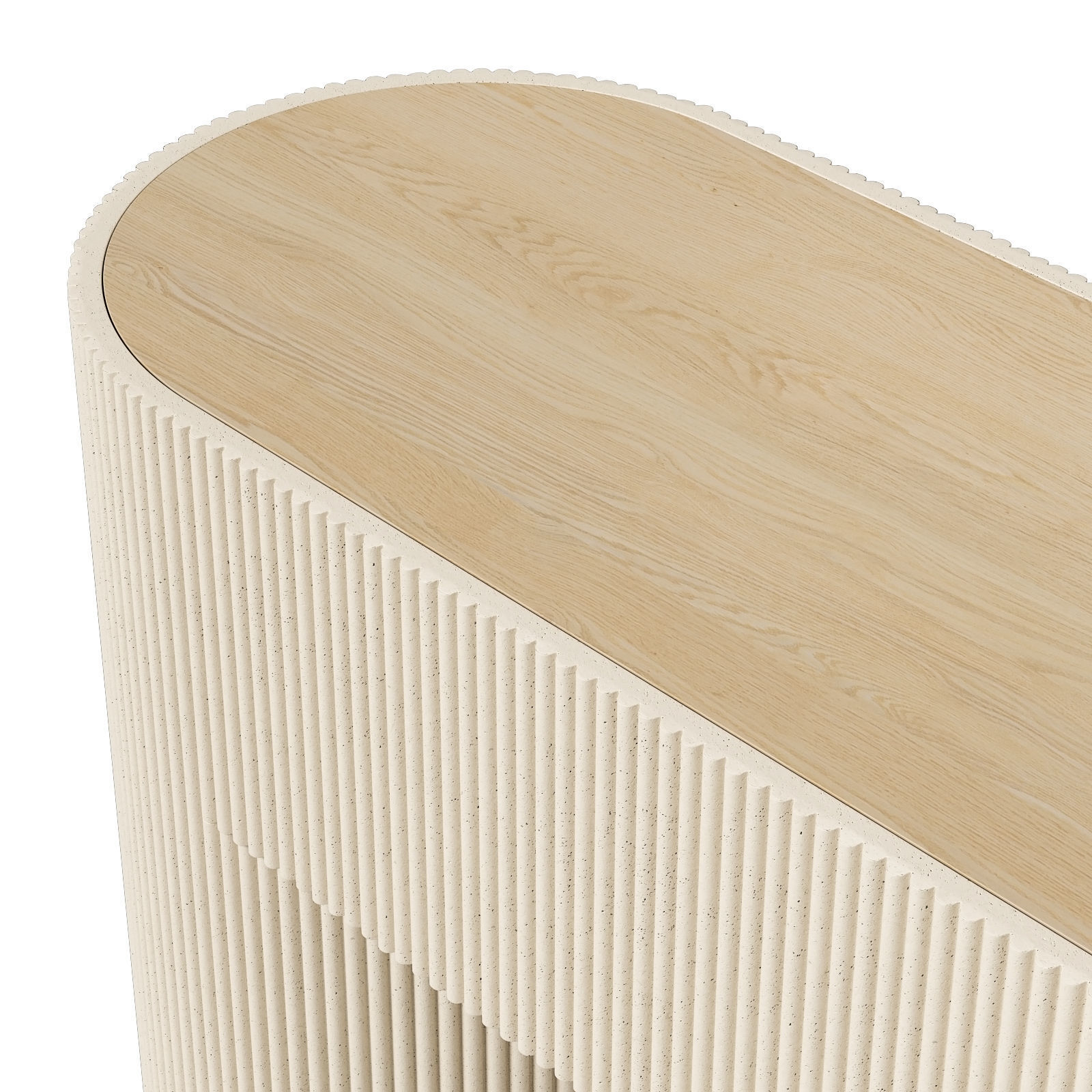 Crate and Barrel console table Kahn 3D model_4