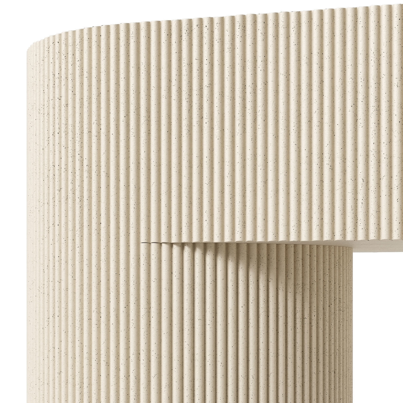 Crate and Barrel console table Kahn 3D model_5