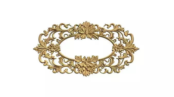 Plaster decorative frame ornament 23