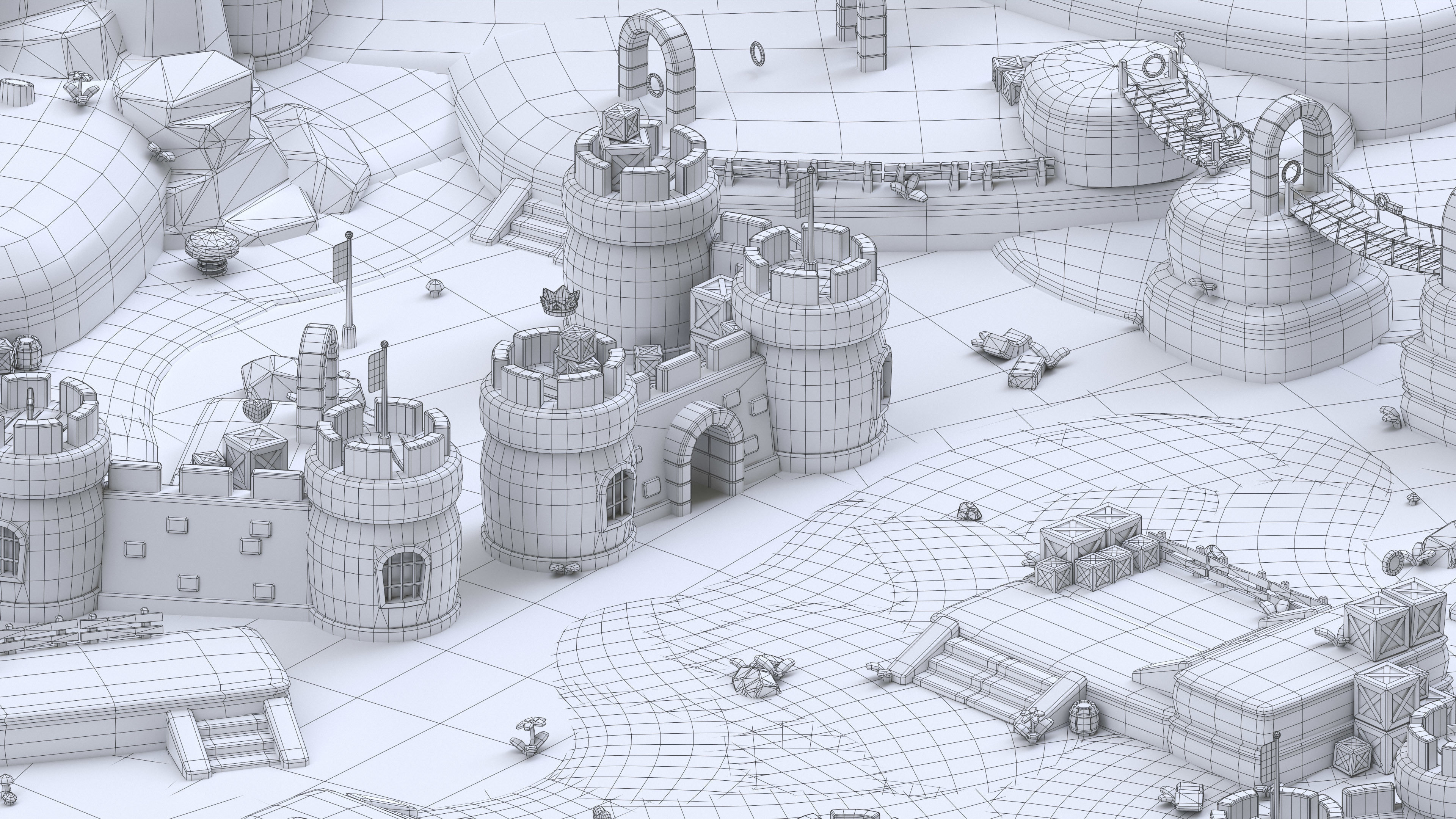 Kingdom Low-poly 3D model_21