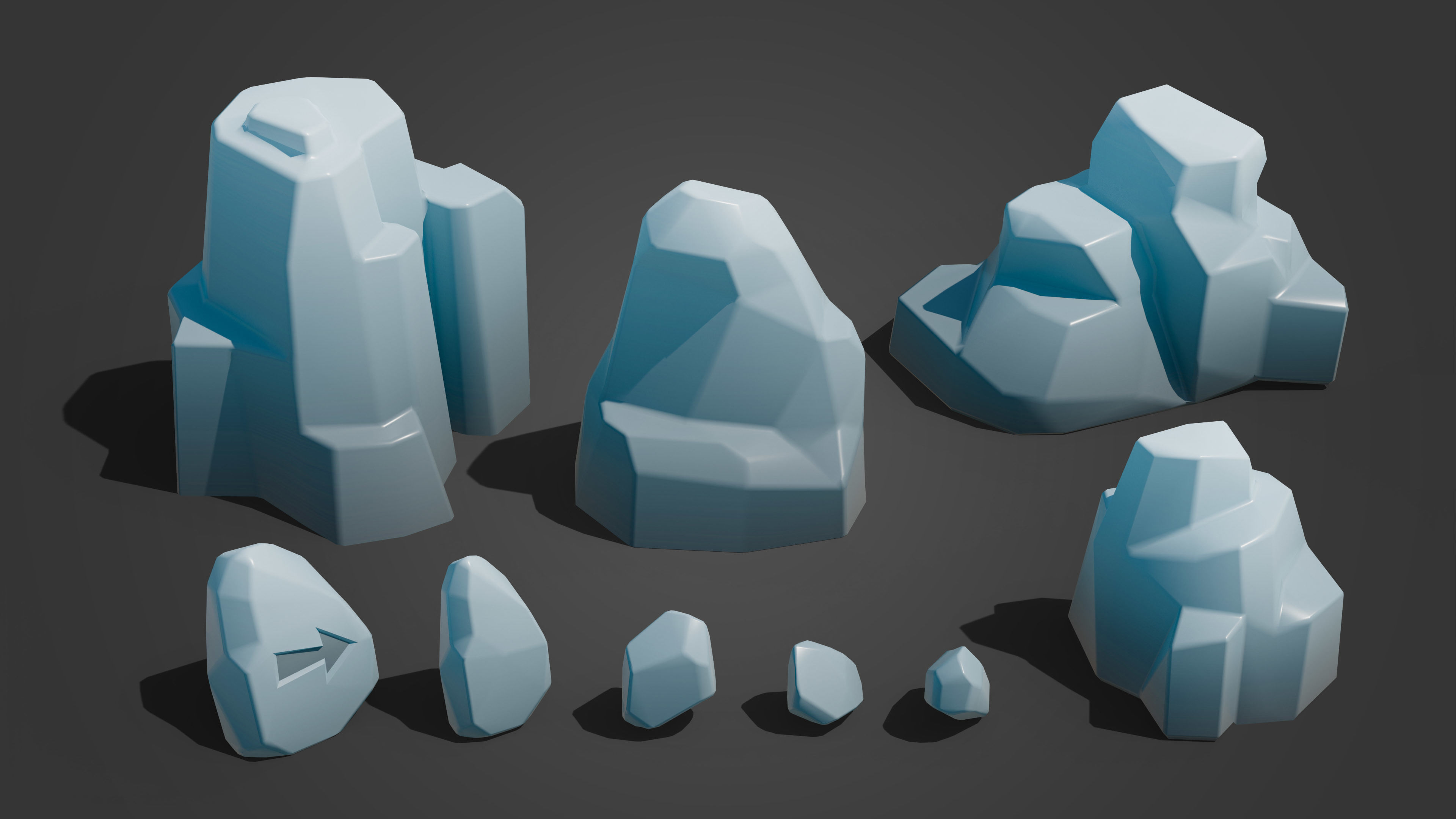 Kingdom Low-poly 3D model_19