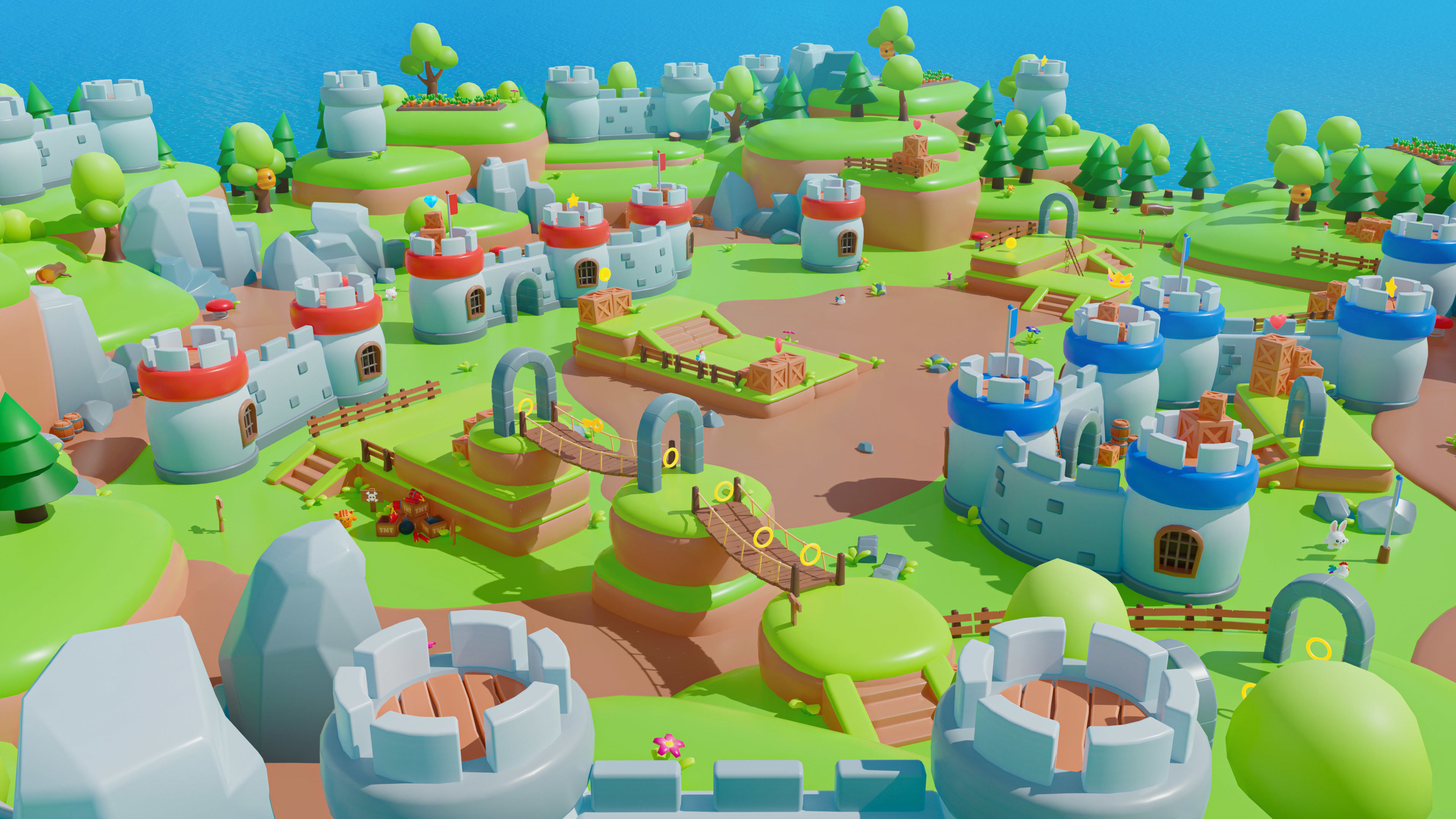 Kingdom Low-poly 3D model_12