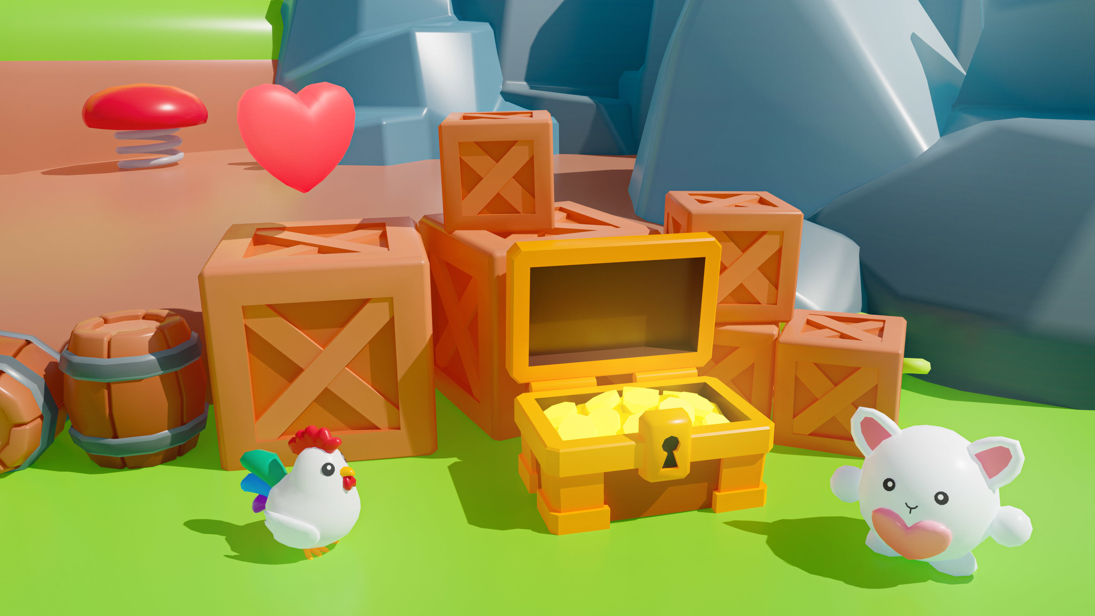 Kingdom Low-poly 3D model_9