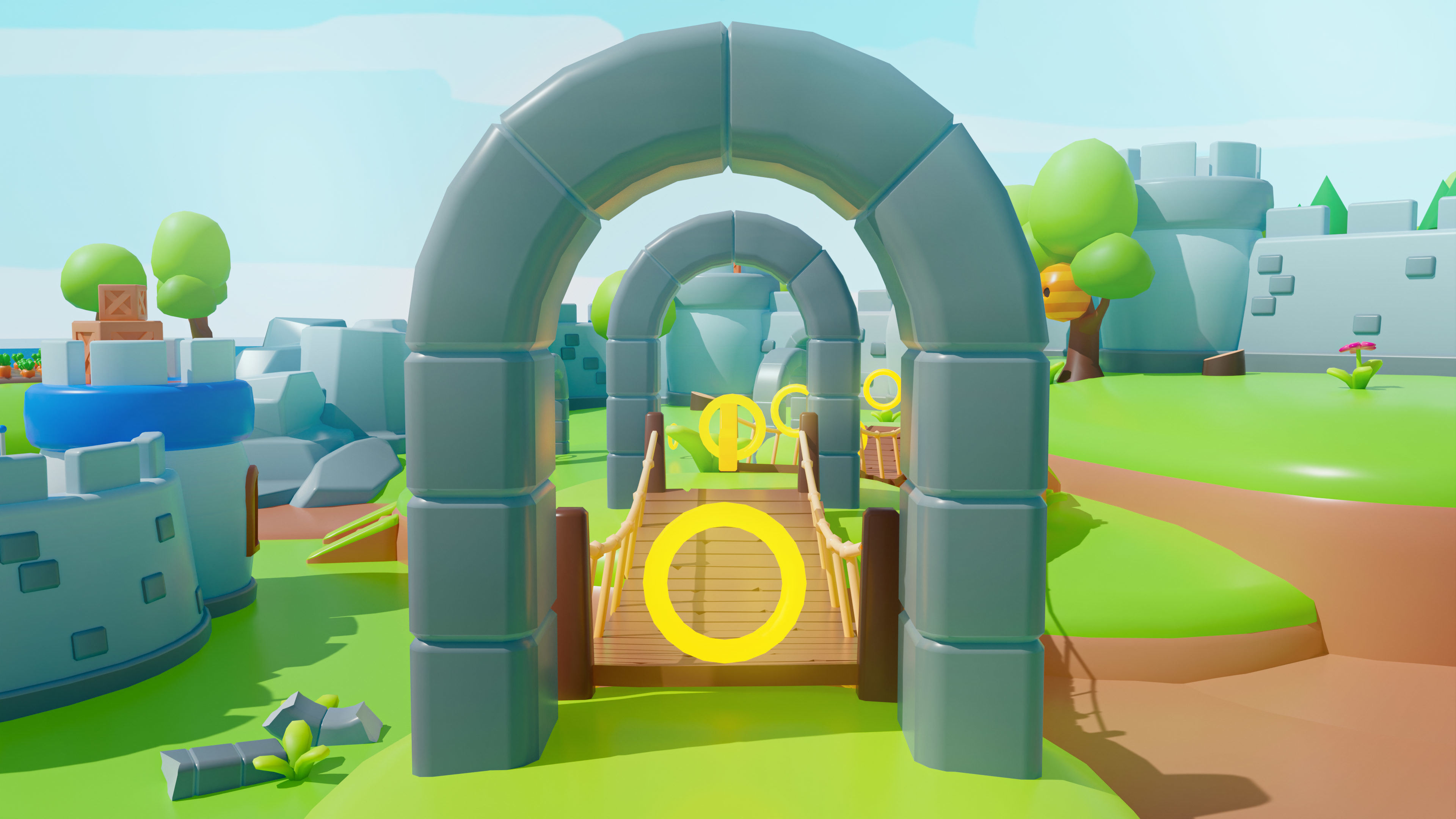 Kingdom Low-poly 3D model_13