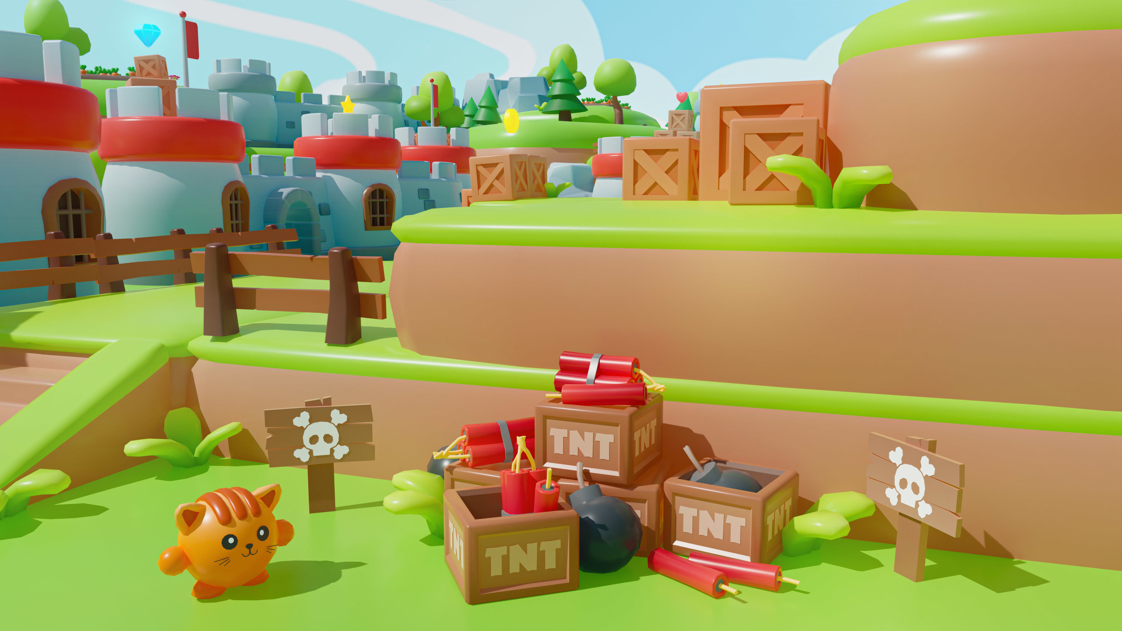Kingdom Low-poly 3D model_10