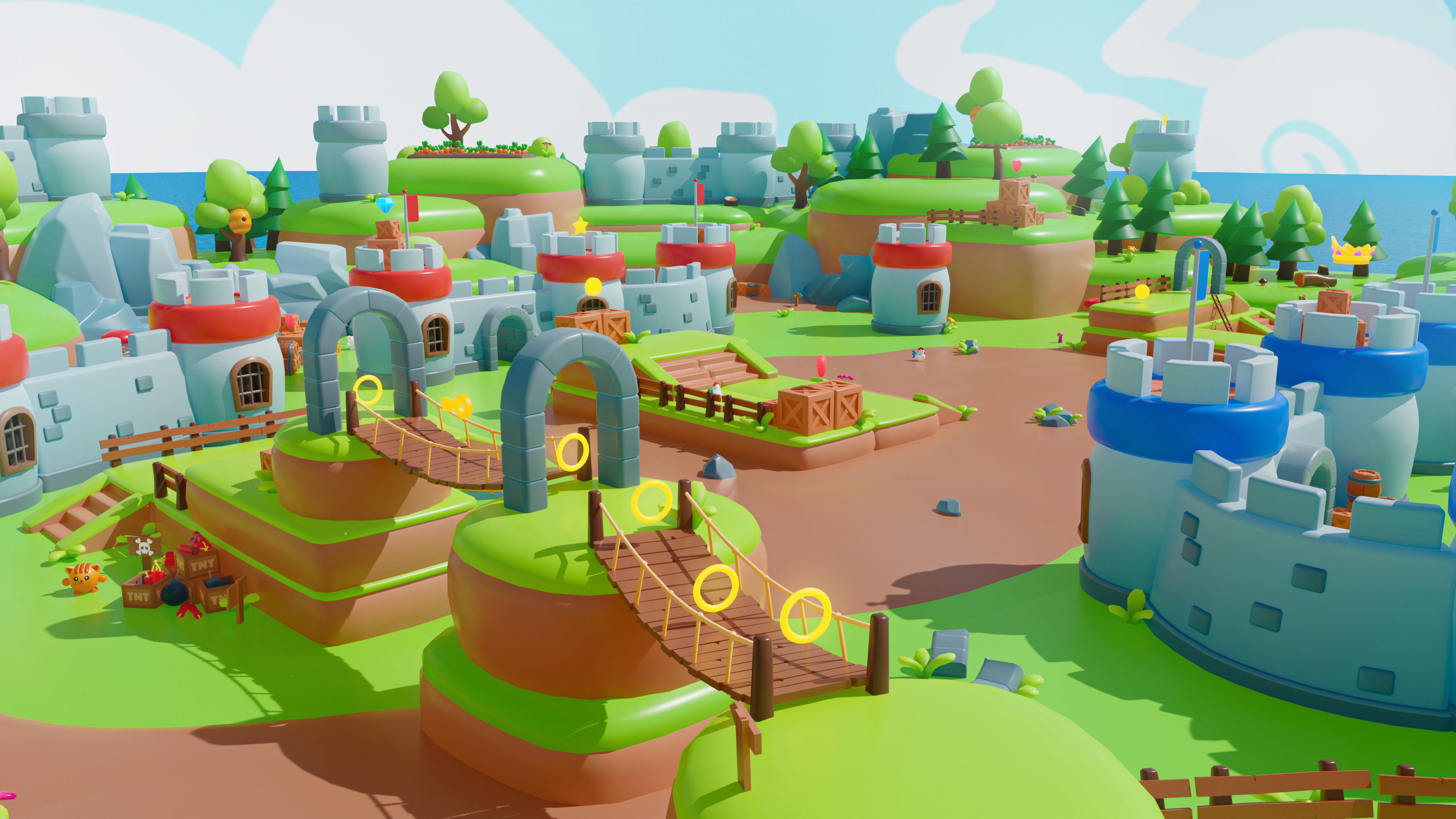 Kingdom Low-poly 3D model_5