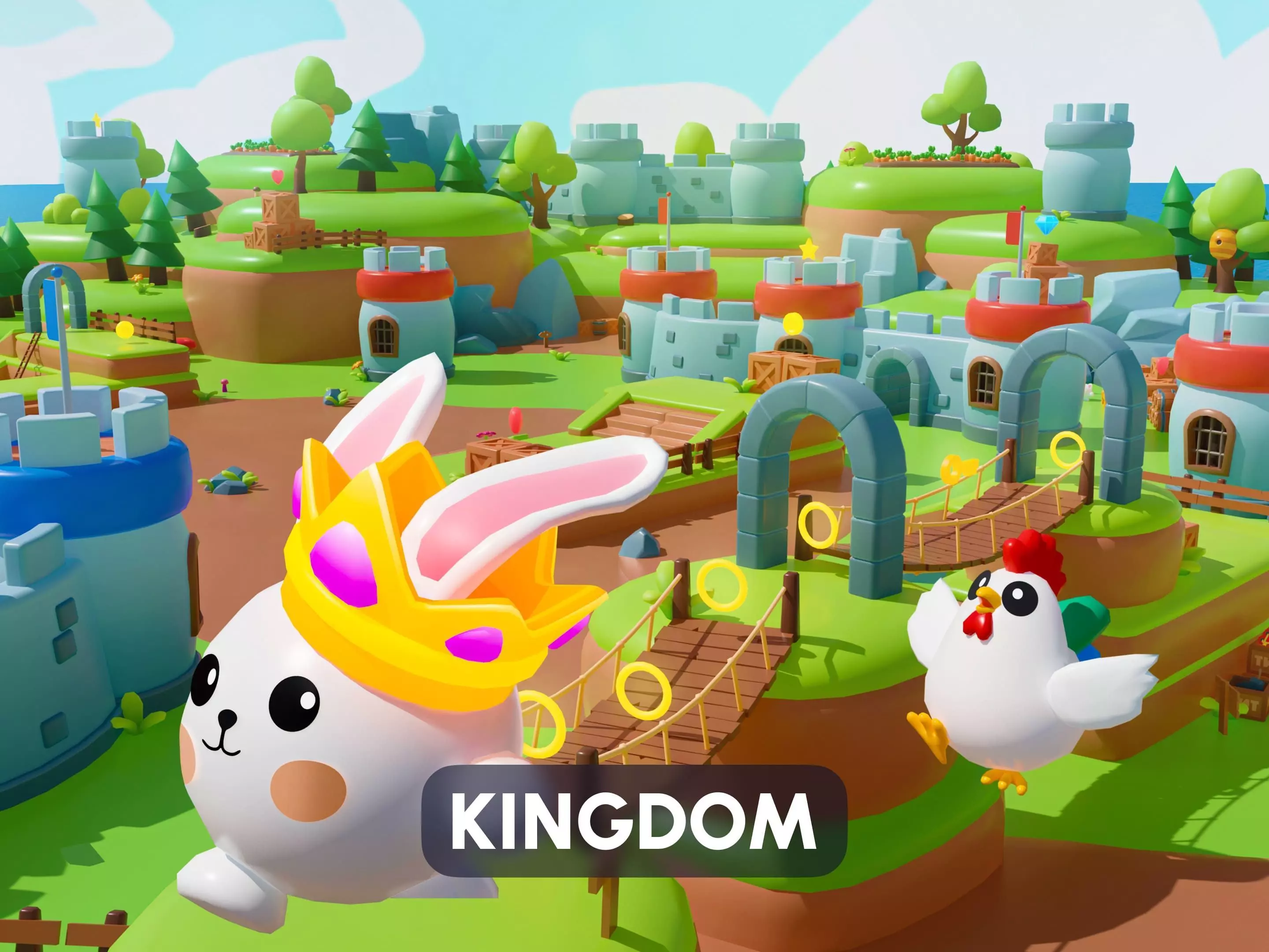 Kingdom Low-poly 3D model_0