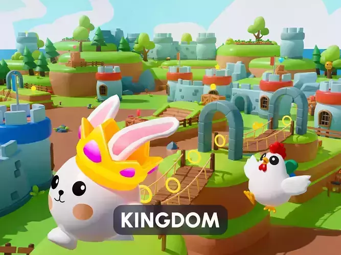 Kingdom Low-poly 3D model