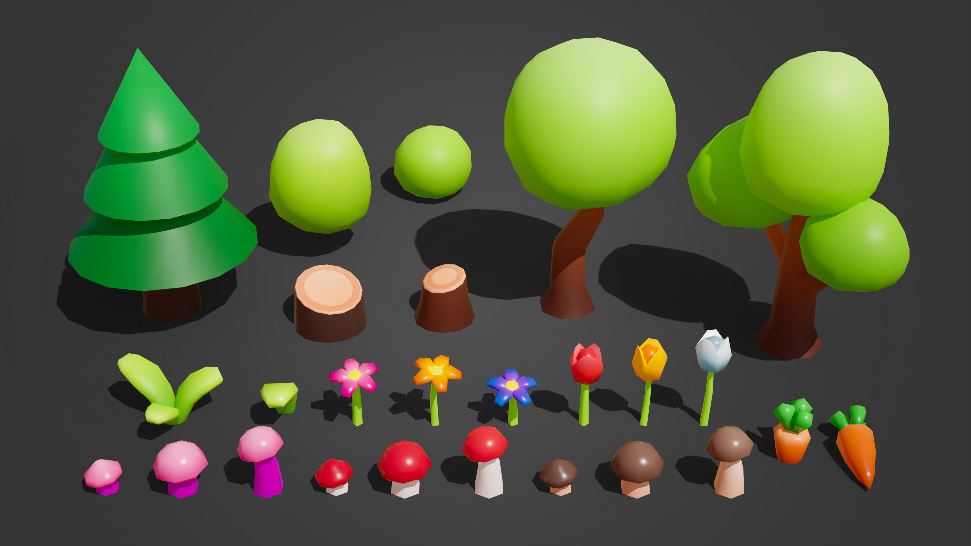 Kingdom Low-poly 3D model_17