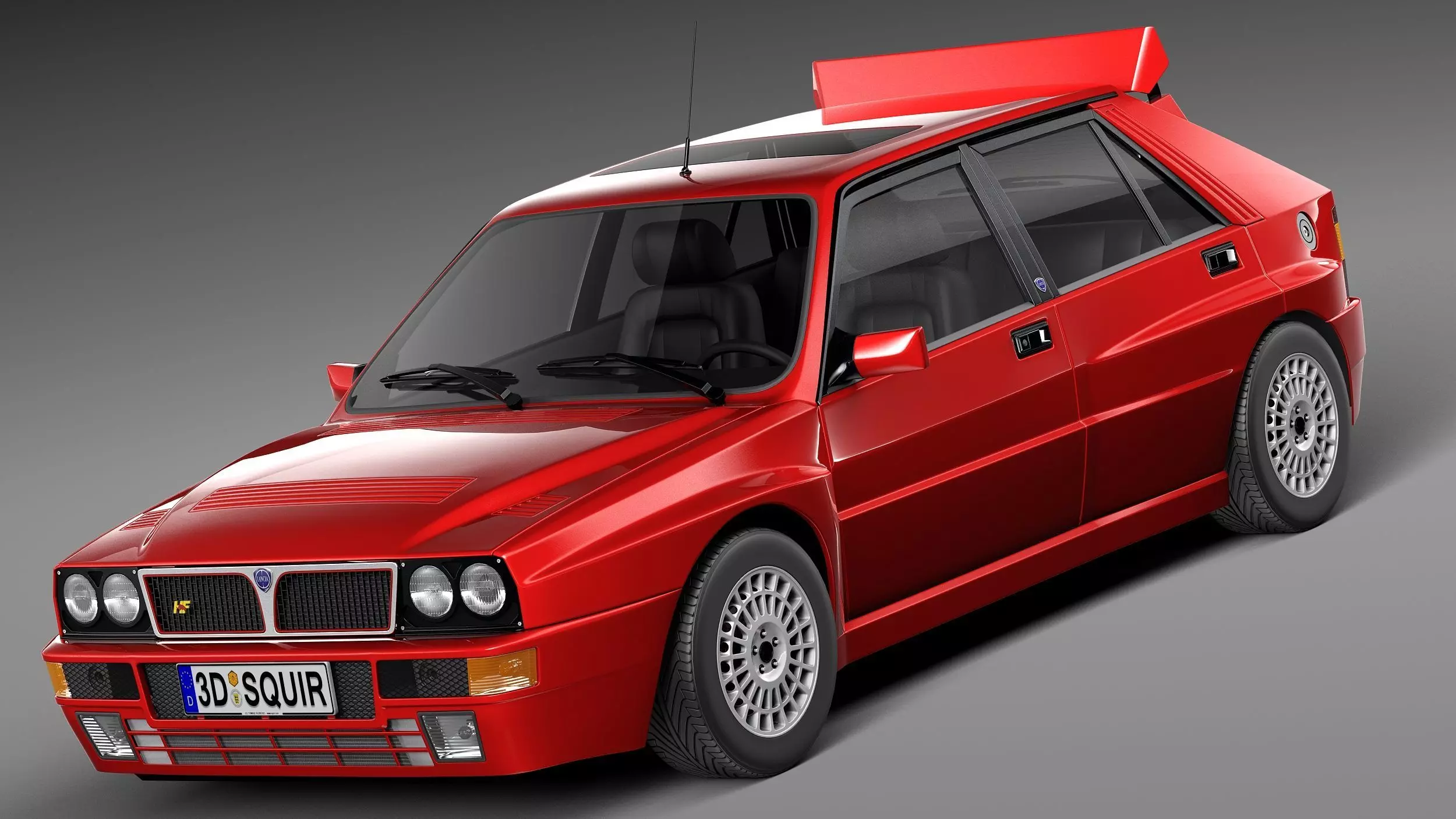 Lancia Delta HF Integrale Stock 3D model